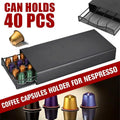 Coffee Pod Holder Drawer for Nespresso - 40 Capsules Storage Rack Stand V528-COFFEECAPSULEORGANIZER-626466