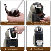 Reusable Coffee Capsule Pods for Dolce Gusto with Spoons Refillable Filter Cup 4 Pack V528-COFFEEFILTER-6PCS-991963