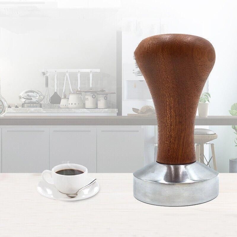 51mm Coffee Tamper Aluminum Alloy Base Wooden Handle for Espresso Machine V528-COFFEEGRINDER-51MM-78094