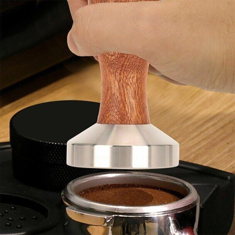 51mm Coffee Tamper Aluminum Alloy Base Wooden Handle for Espresso Machine V528-COFFEEGRINDER-51MM-78094
