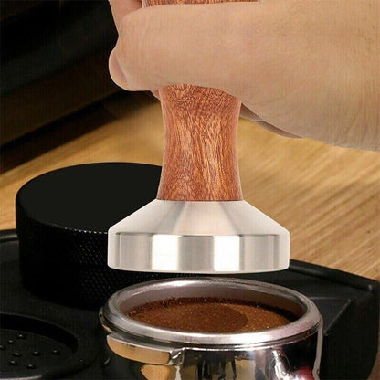 51mm Coffee Tamper Aluminum Alloy Base Wooden Handle for Espresso Machine V528-COFFEEGRINDER-51MM-78094