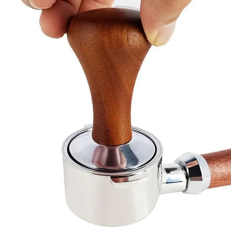 51mm Coffee Tamper Aluminum Alloy Base Wooden Handle for Espresso Machine V528-COFFEEGRINDER-51MM-78094
