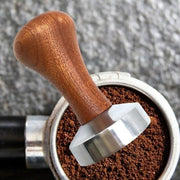51mm Coffee Tamper Aluminum Alloy Base Wooden Handle for Espresso Machine V528-COFFEEGRINDER-51MM-78094