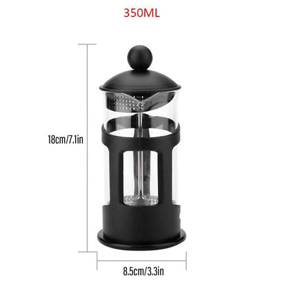 350ml French Press Coffee Maker Hand Press Tea Brewer with Filter V528-COFFEEMAKER-B-350ML-475251