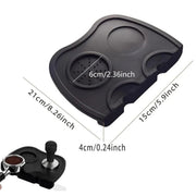 Double Slot Silicone Coffee Tamper Mat | Non-Slip Corner Tamping Pad 21x15x4cm V528-COFFEEMATS-L-44191