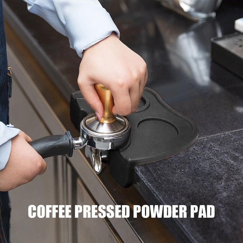 Double Slot Silicone Coffee Tamper Mat | Non-Slip Corner Tamping Pad 21x15x4cm V528-COFFEEMATS-L-44191