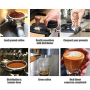 Double Slot Silicone Coffee Tamper Mat | Non-Slip Corner Tamping Pad 21x15x4cm V528-COFFEEMATS-L-44191