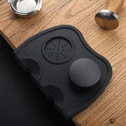 Double Slot Silicone Coffee Tamper Mat | Non-Slip Corner Tamping Pad 21x15x4cm V528-COFFEEMATS-L-44191