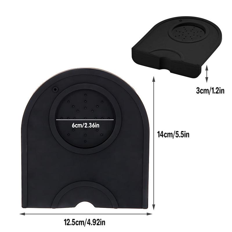 Silicone Coffee Tamper Mat Non Slip Corner Tamping Pad for Espresso Station 14x12.5cm V528-COFFEEMATS-S-45991