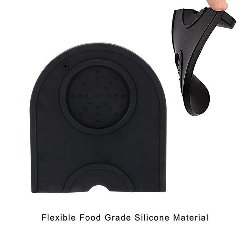 Silicone Coffee Tamper Mat Non Slip Corner Tamping Pad for Espresso Station 14x12.5cm V528-COFFEEMATS-S-45991
