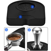 Silicone Coffee Tamper Mat Non Slip Corner Tamping Pad for Espresso Station 14x12.5cm V528-COFFEEMATS-S-45991