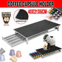 Coffee Capsule Drawer Holder for 40 Nespresso Pods with Non-Slip Top Rack V528-COFFEESTAND-GREY-79775