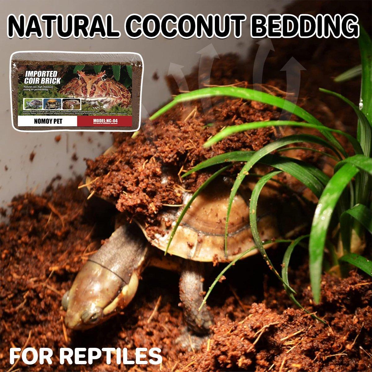 Natural Coconut Fibre Reptile Bedding Brick 650g Substrate for Tortoise Snake Spider V528-COIR-BRICK-925397