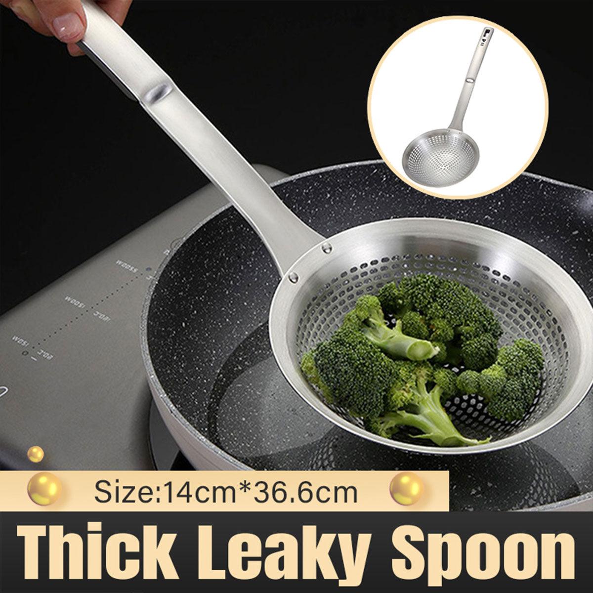 Stainless Steel Colander Spoon Kitchen Strainer Tool for Pasta Rice Vegetable V528-COLANDER-14CM-778265