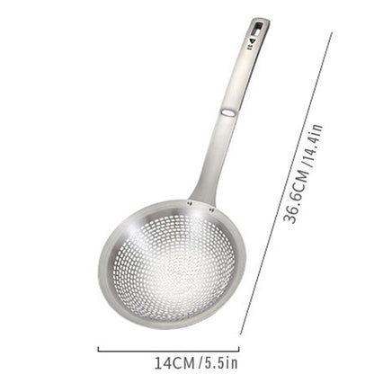 Stainless Steel Colander Spoon Kitchen Strainer Tool for Pasta Rice Vegetable V528-COLANDER-14CM-778265