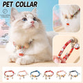 Camphor Wood Bead Collar with Bell Necklace for Cats and Dogs Pet Accessories - Red-Longevity Lock V528-COLLAR-CMS-RED-XS-415614