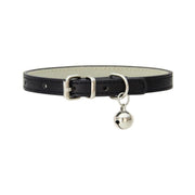 Adjustable PU Leather Cat Collar with Bell Breakaway Buckle 9 Colours - Green V528-COLLAR-GREEN-67905