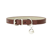 Adjustable PU Leather Cat Collar with Bell Breakaway Buckle 9 Colours - Green V528-COLLAR-GREEN-67905
