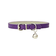 Adjustable PU Leather Cat Collar with Bell Breakaway Buckle 9 Colours - Green V528-COLLAR-GREEN-67905