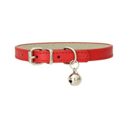 Adjustable PU Leather Cat Collar with Bell Breakaway Buckle 9 Colours - Green V528-COLLAR-GREEN-67905
