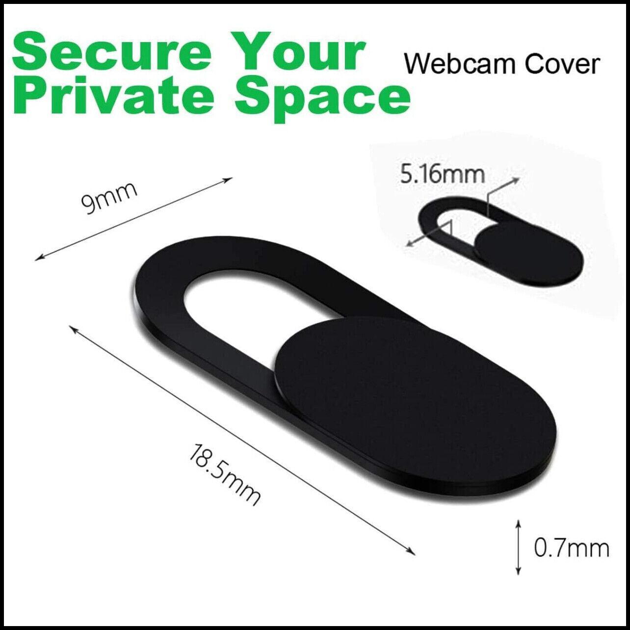 3PCS Webcam Cover Slide Ultra Thin Camera Privacy Protection for Laptop Phone - Black 3 PCS V528-COLOUR-BLACK3PCS96934