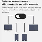 3PCS Webcam Cover Slide Ultra Thin Camera Privacy Protection for Laptop Phone - Black 3 PCS V528-COLOUR-BLACK3PCS96934