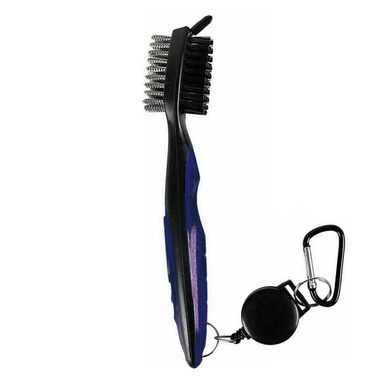 Golf Cleaning Brush Retractable Stock Color Groove Cleaner With Reel Club Ball - Black V528-COLOUR-BLACK46168
