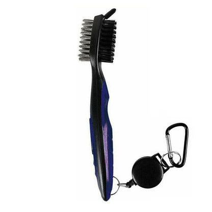 Golf Cleaning Brush Retractable Stock Color Groove Cleaner With Reel Club Ball - Black V528-COLOUR-BLACK46168