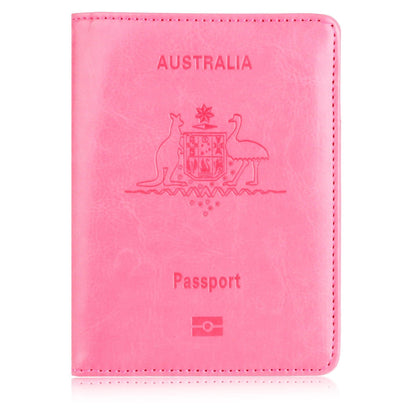 RFID Passport Holder Slim Leather Travel Wallet ID Card Cover Case for Men Women - Black V528-COLOUR-BLACK79477