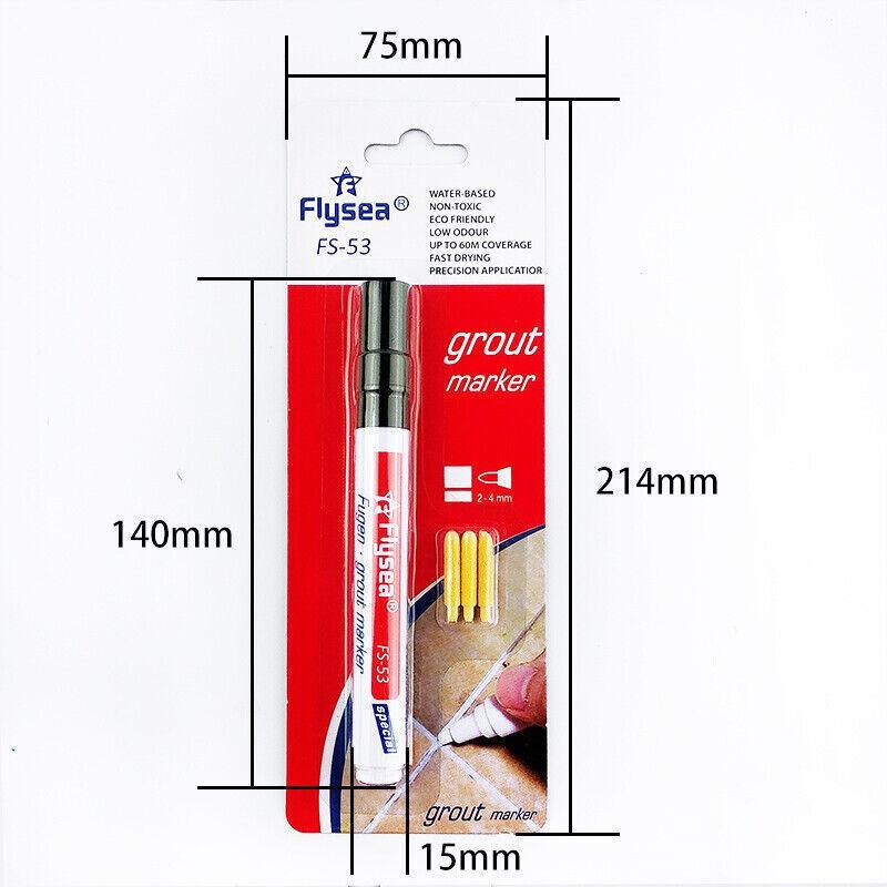 Tile Styling Pen Bathroom Floor Waterproof And Mildew Grout Marker Repair Pens - Black V528-COLOUR-BLACK79889