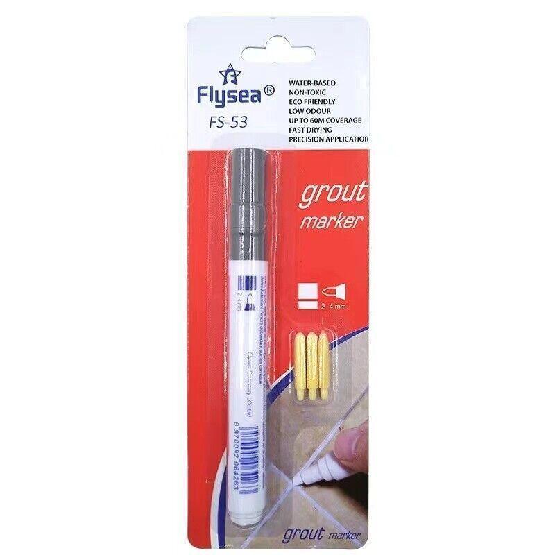 Tile Styling Pen Bathroom Floor Waterproof And Mildew Grout Marker Repair Pens - Black V528-COLOUR-BLACK79889