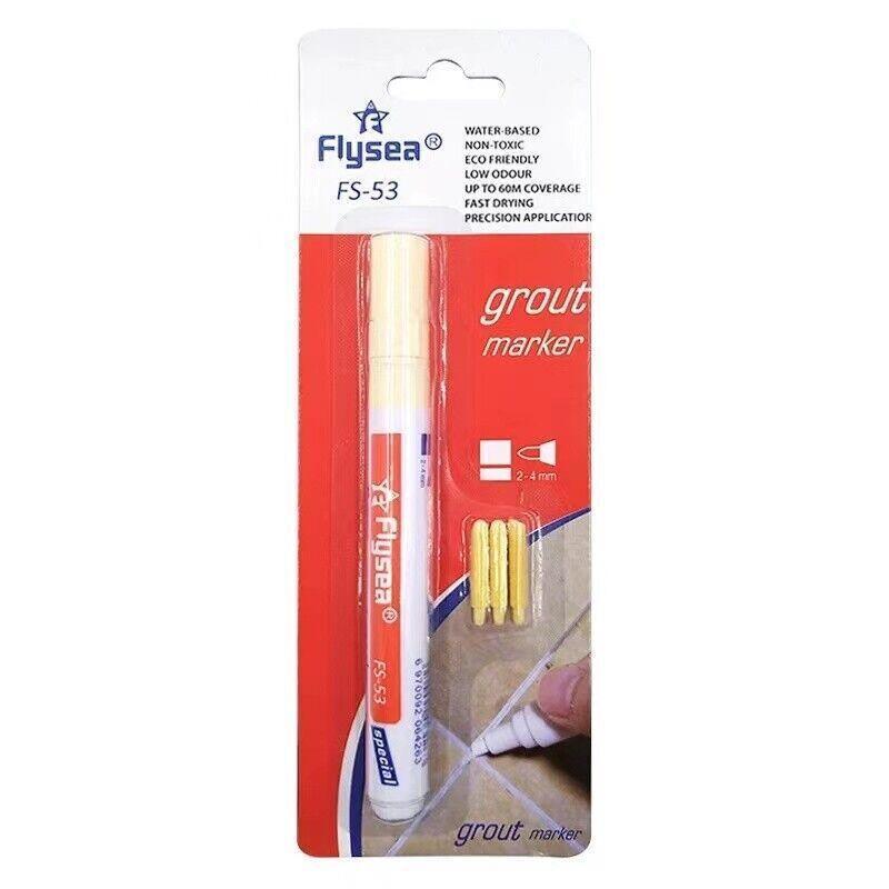 Tile Styling Pen Bathroom Floor Waterproof And Mildew Grout Marker Repair Pens - Black V528-COLOUR-BLACK79889