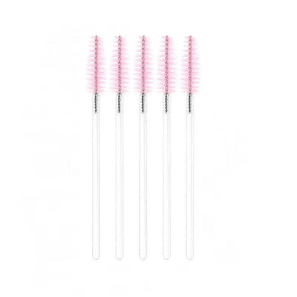 50X Disposable Mascara Wands Eyelash Brushes Applicator Lash Extension Brush - black+black V528-COLOUR-BLACKBLACK-QTY-5090394
