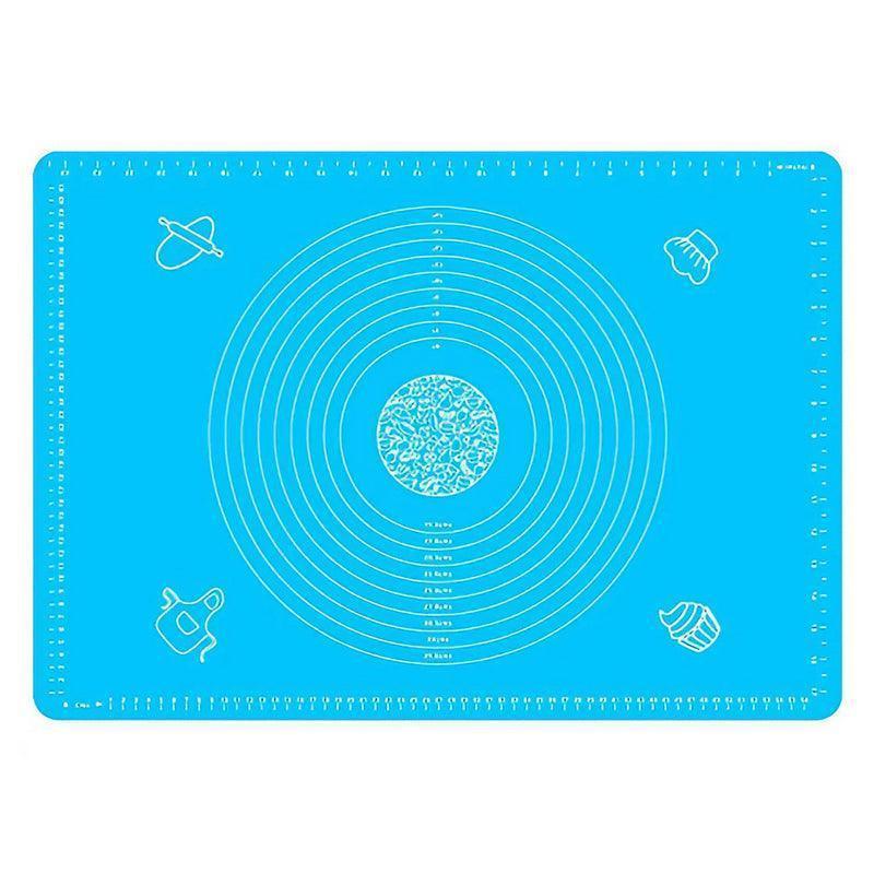 Blue Reusable Non-Stick Silicone Rolling Dough Mat Cake Pastry Baking Fondant Sheet - 40*30cm V528-COLOUR-BLUE-SIZE-40-30CM49237