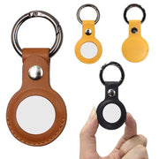 For Apple Airtag Leather Case Cover Air Tag Keychain Holder Sleeve Shell Tracker - Blue V528-COLOUR-BLUE18410