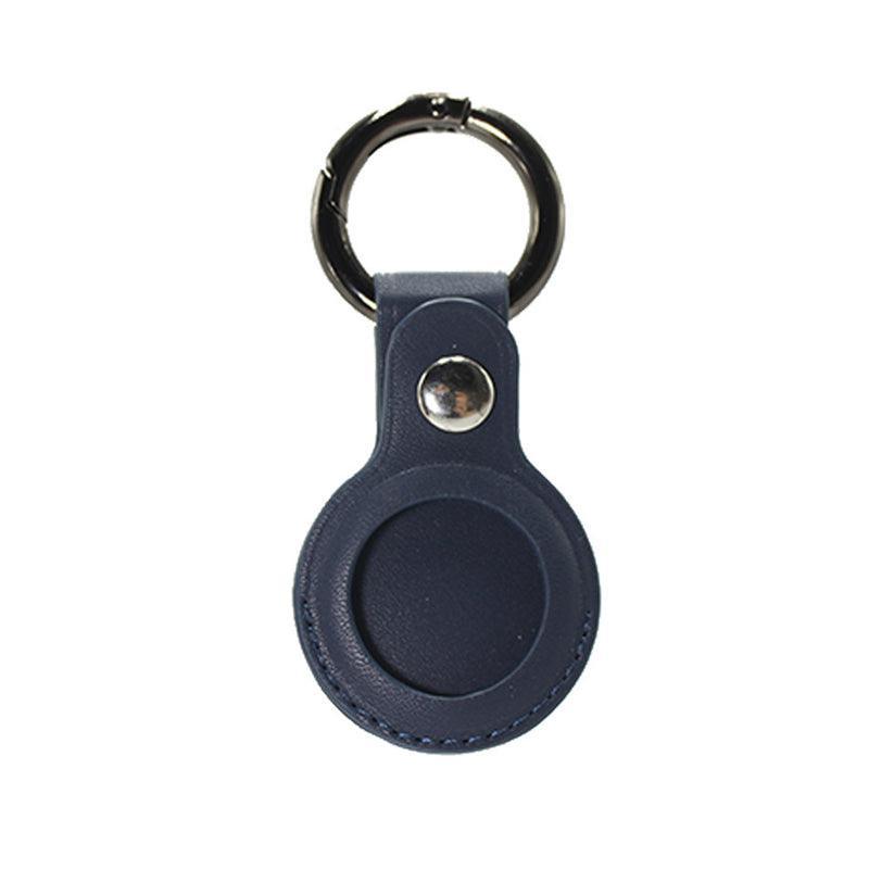For Apple Airtag Leather Case Cover Air Tag Keychain Holder Sleeve Shell Tracker - Blue V528-COLOUR-BLUE18410