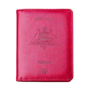 RFID Passport Holder Slim Leather Travel Wallet ID Card Cover Case for Men Women - Blue V528-COLOUR-BLUE32975