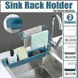 Telescopic Sink Rack Holder Expandable Storage Drain Basket Home Kitchen Kit - Blue V528-COLOUR-BLUE42873