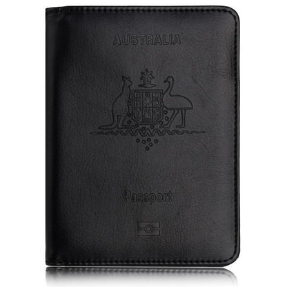 RFID Passport Holder Slim Leather Travel Wallet ID Card Cover Case for Men Women - Brown V528-COLOUR-BROWN37077