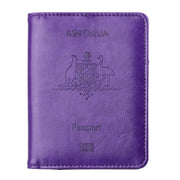 RFID Passport Holder Slim Leather Travel Wallet ID Card Cover Case for Men Women - Brown V528-COLOUR-BROWN37077