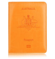 RFID Passport Holder Slim Leather Travel Wallet ID Card Cover Case for Men Women - Brown V528-COLOUR-BROWN37077