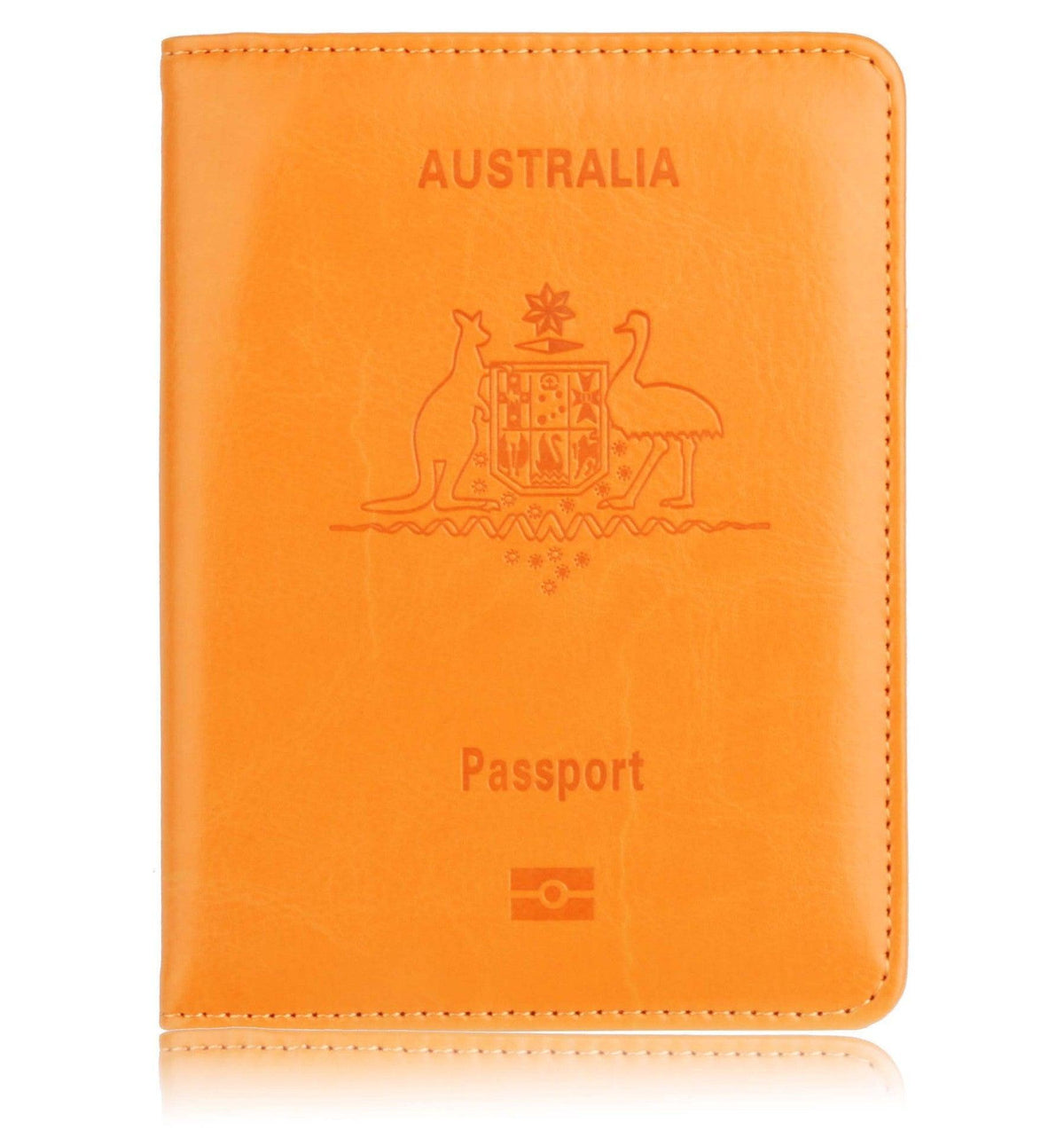RFID Passport Holder Slim Leather Travel Wallet ID Card Cover Case for Men Women - Brown V528-COLOUR-BROWN37077