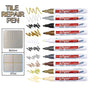 Tile Styling Pen Bathroom Floor Waterproof And Mildew Grout Marker Repair Pens - Dark Grey V528-COLOUR-DARKGREY89072