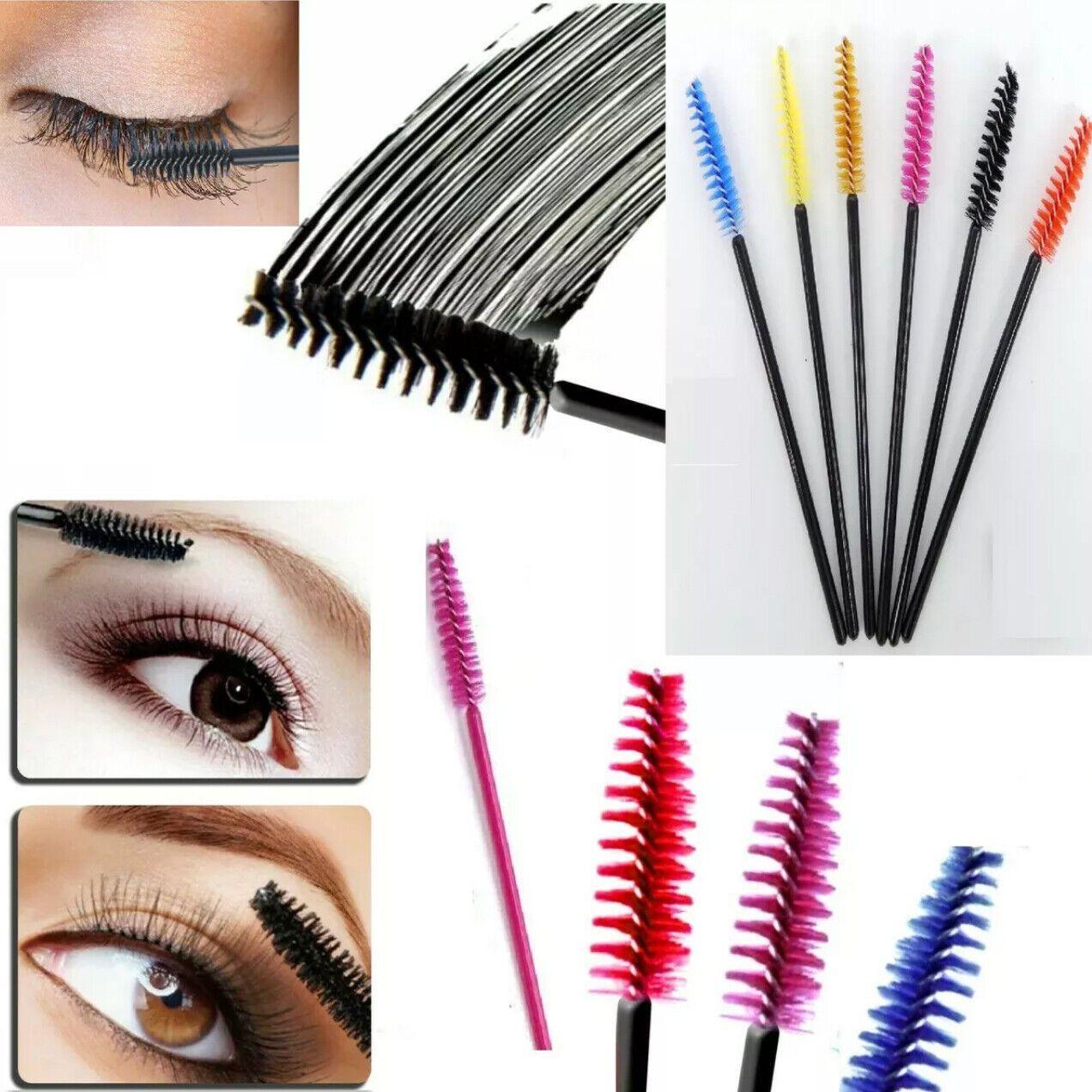 50X Disposable Mascara Wands Eyelash Brushes Applicator Lash Extension Brush - gold+pink V528-COLOUR-GOLDPINK-QTY-5052231