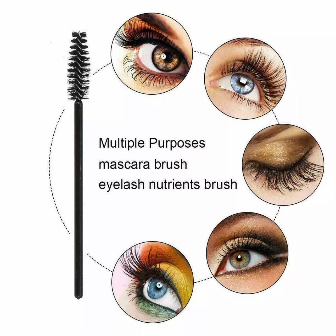 50X Disposable Mascara Wands Eyelash Brushes Applicator Lash Extension Brush - gold+pink V528-COLOUR-GOLDPINK-QTY-5052231