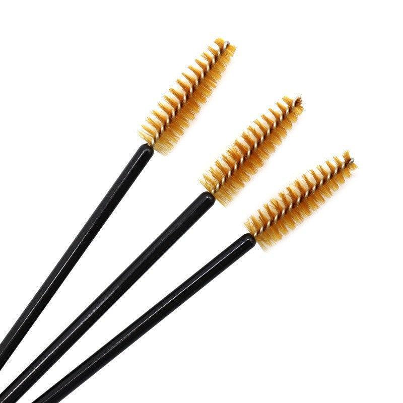 50X Disposable Mascara Wands Eyelash Brushes Applicator Lash Extension Brush - gold+pink V528-COLOUR-GOLDPINK-QTY-5052231
