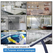 Shower Squeegee Bathroom Mirror Window Glass Cleaner Wiper Home Cleaning Tool - Green V528-COLOUR-GREEN45743