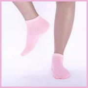 3 Pairs Ladies Women Sports Cotton Rich Pilates Yoga Non-Slip Grip Socks - Grey V528-COLOUR-GREY-PACKAGE-3PAIRS21380