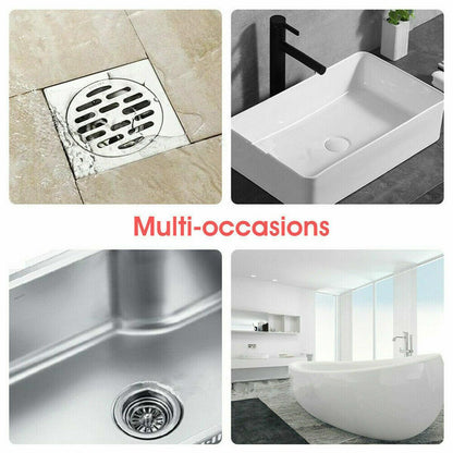 New Bathroom Drain Hair Catcher Bath Stopper Sink Strainer Shower Filter Covers - Grey V528-COLOUR-GREY71735