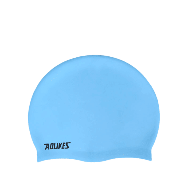 Aolikes Silicone Swimming Cap Waterproof Unisex Swim Hat for Men and Women - Grey V528-COLOUR-GREY86706